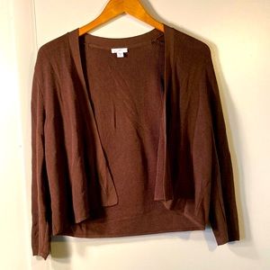 J Jill brown cardigan